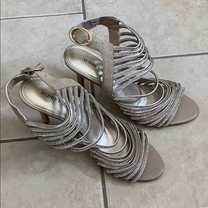 “Marseilles” Rhinestone Strappy Sandals 3” heels